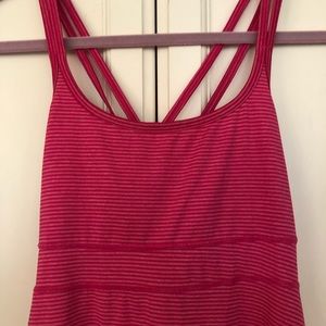 Pink, stripped, tennis dress
